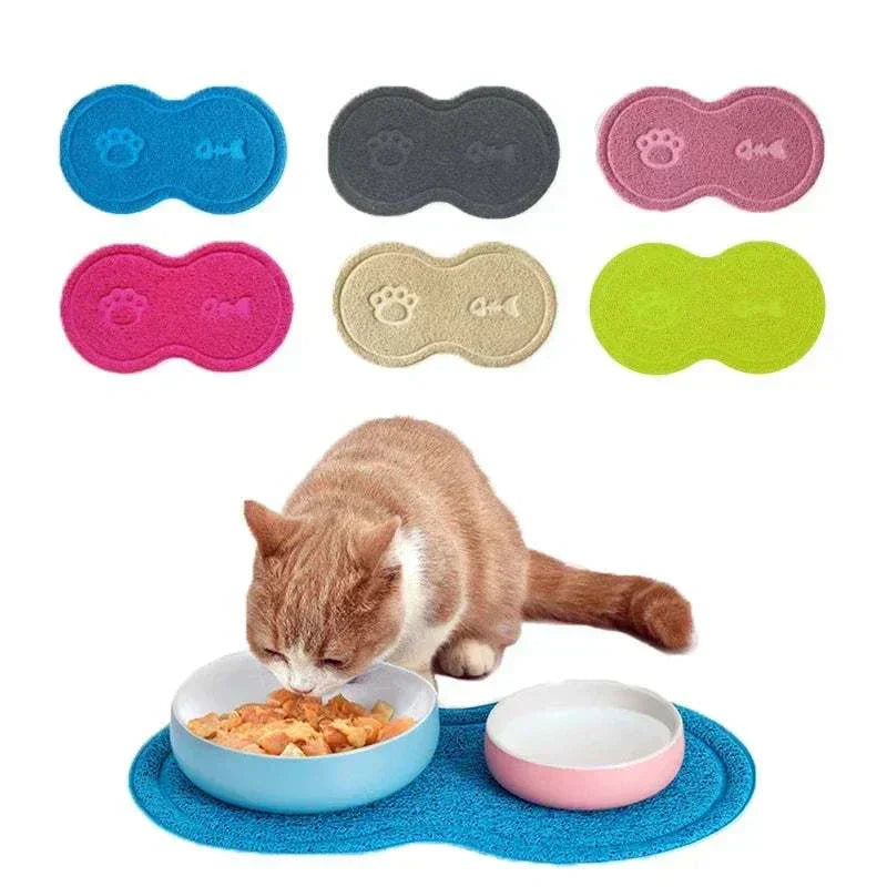 Tapis pour Gamelle ou litière | Nuage Antidérapant pour Chat ou Chien