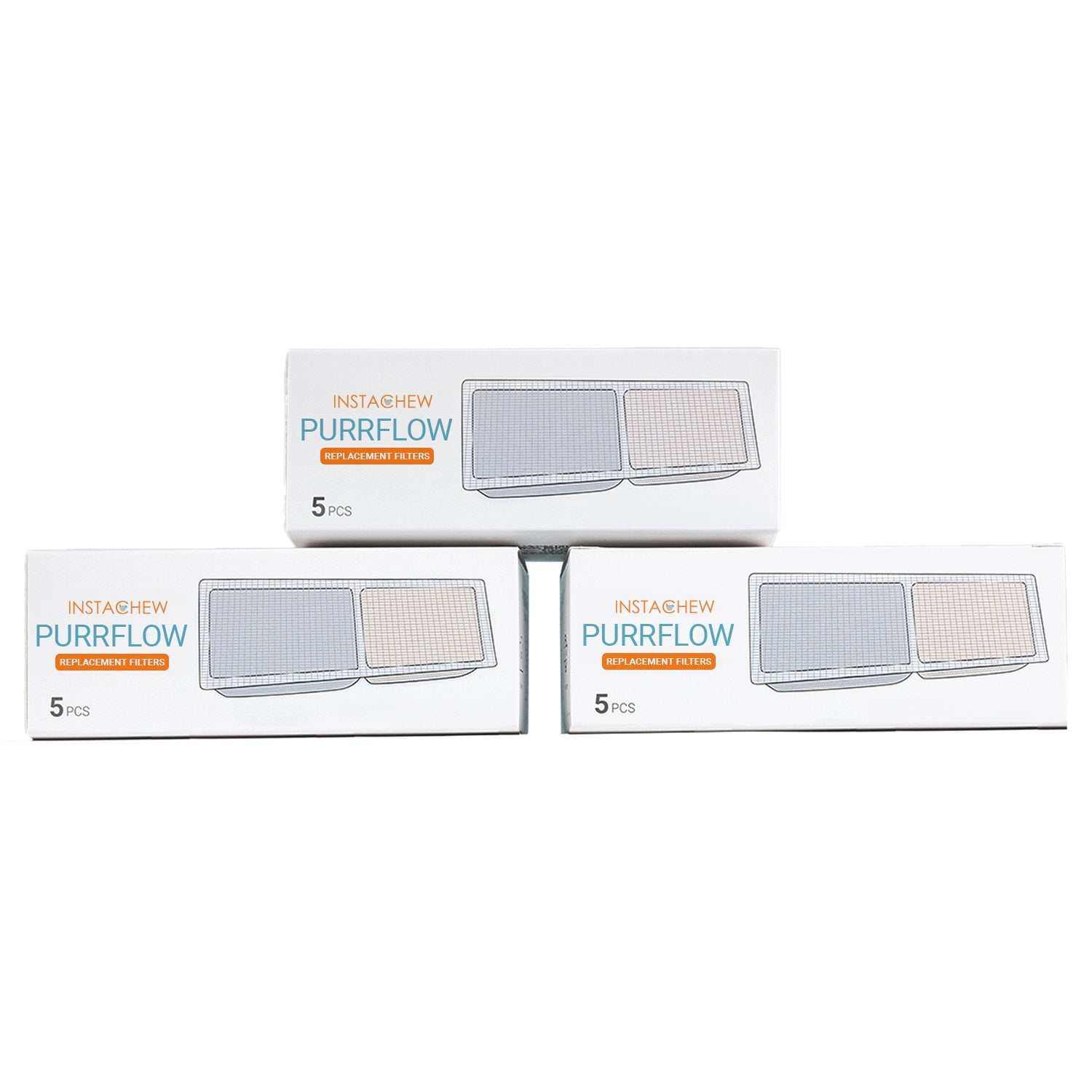 INSTACHEW Pack de 5 Filtres de Remplacement pour Chats et Chiens