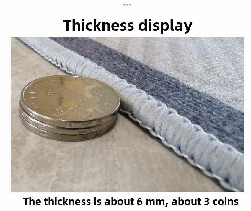 Tapis moderne pour animaux imperméable avec design scandinave et épaisseur d'environ 6 mm pour protection et hygiène quotidienne.