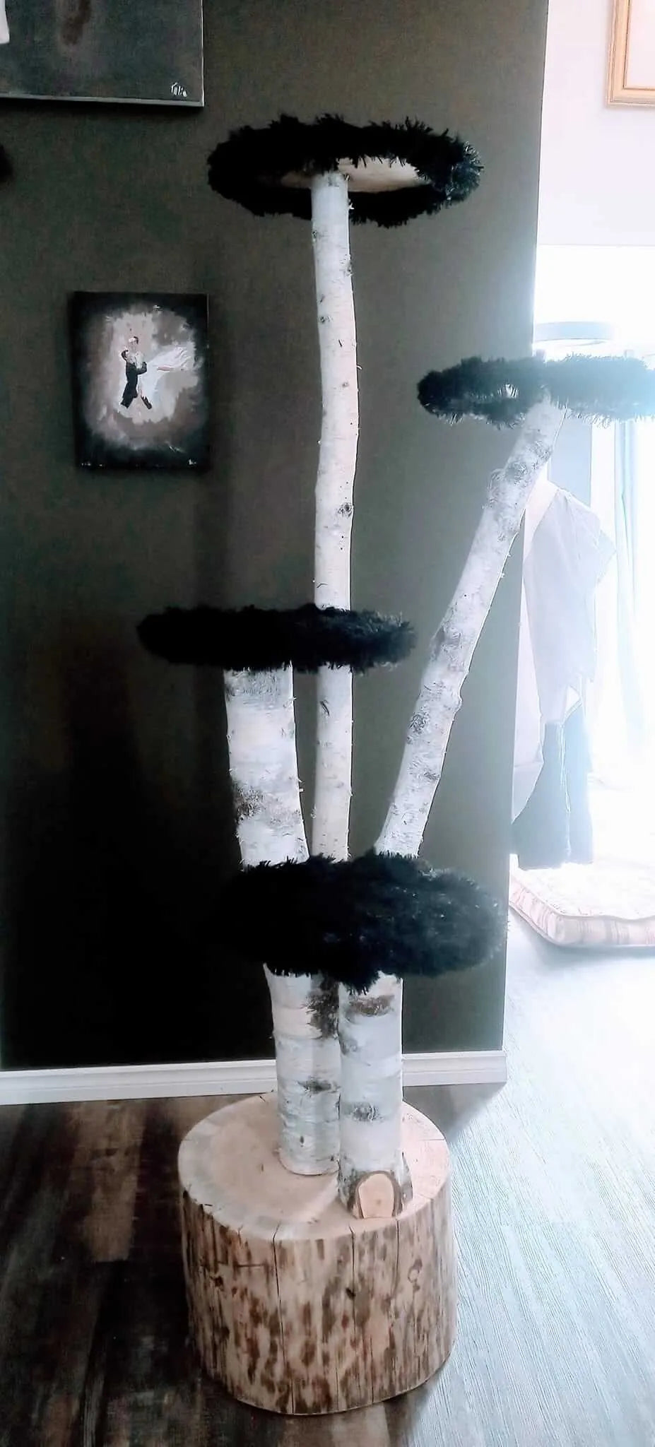 Handcrafted Natural Wood Cat Trees | Elegance & Durable Comfort