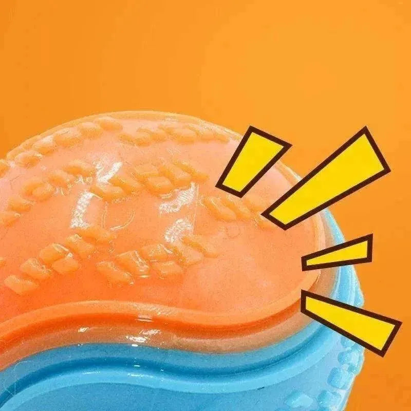 Pelota masticable de TPR para perros | Limpieza dental y juguete interactivo