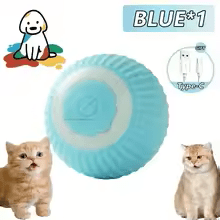 Balle interactive pour chiens - Balle de jeu automatique et résistante - Entre Chat et Chien