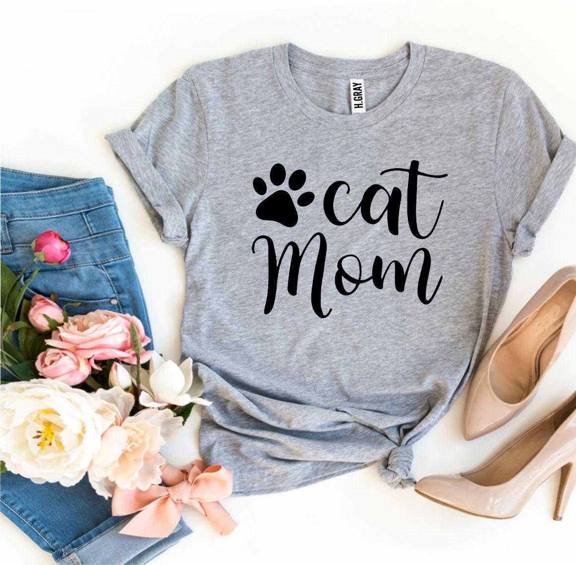 Cat Mom T-Shirt | Cadeau parfait et tendance pour amoureuses de chats