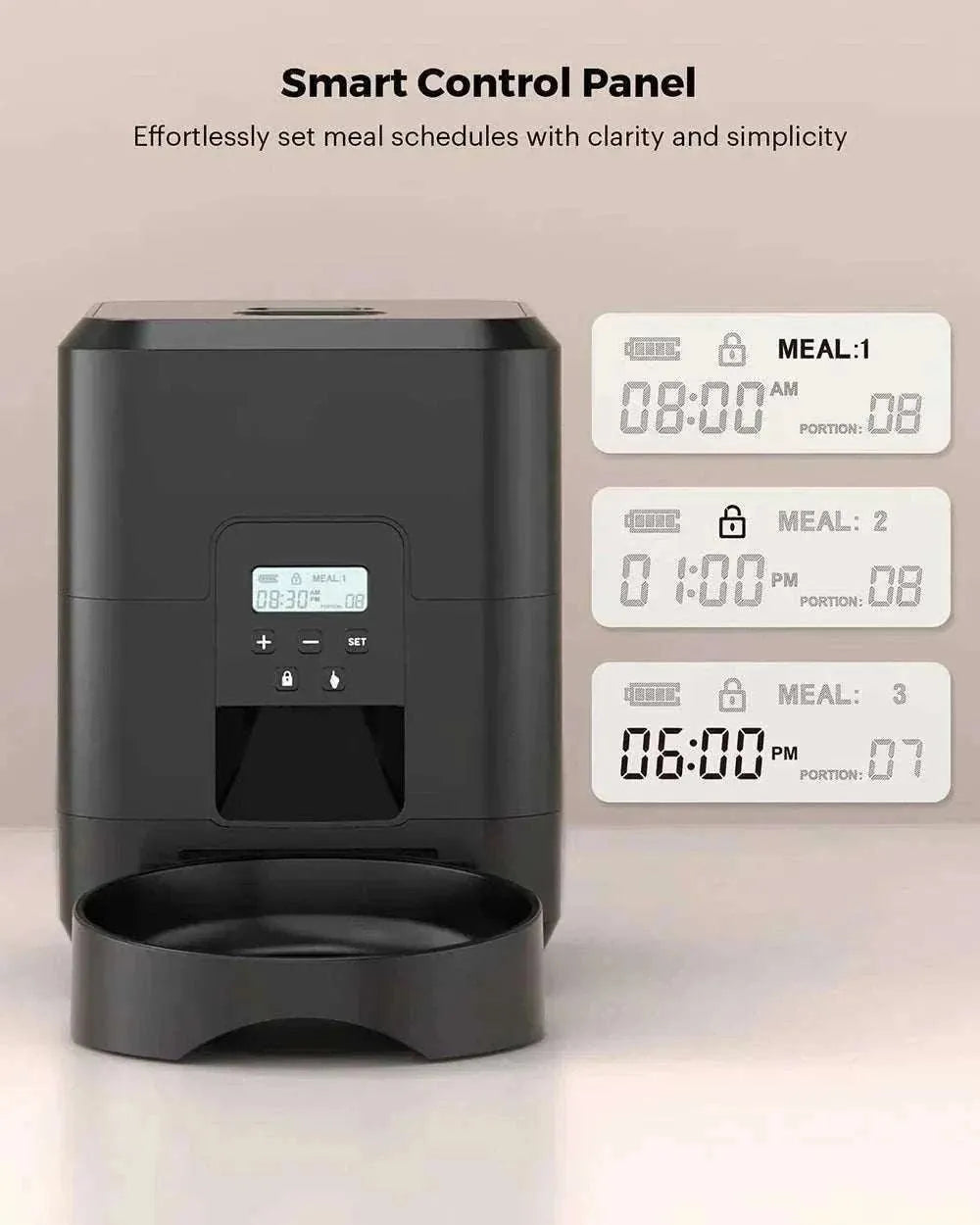 Distributeur automatique intelligent Petavista | Nourriture programmée & connectée