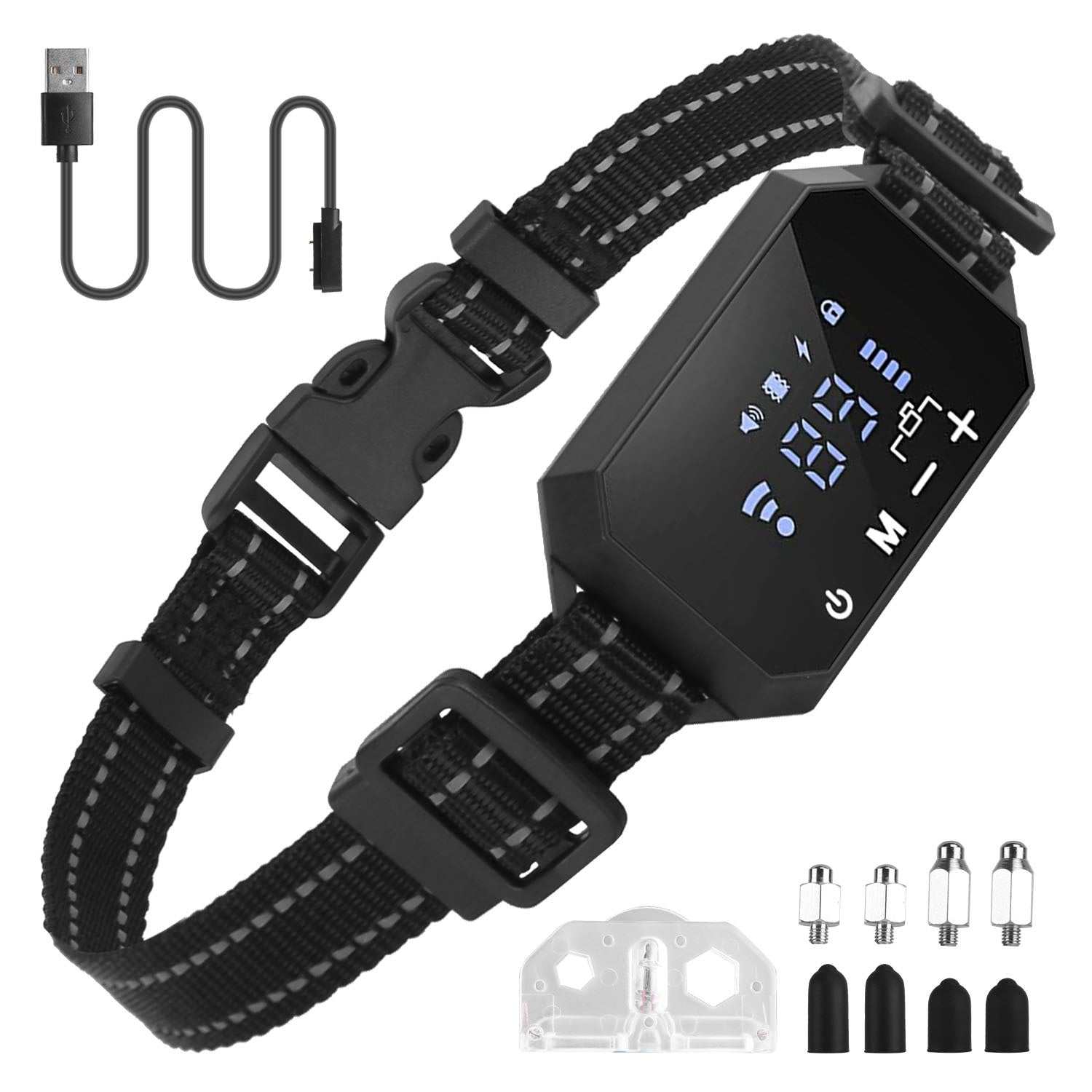 Clôture GPS sans fil rechargeable et collier électrique pour chiens