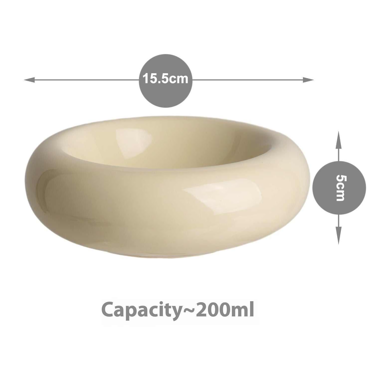 Bol en Céramique | Gamelle Design Donut Chat Créatif