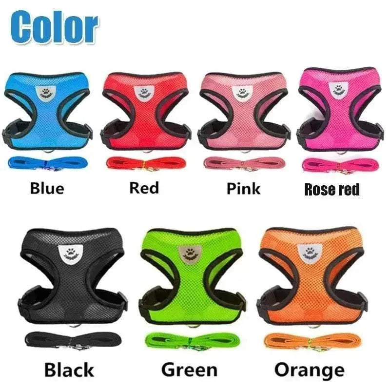 Breathable Reflective Mesh Harness for Dogs & Cats - Everyday Safety and Comfort