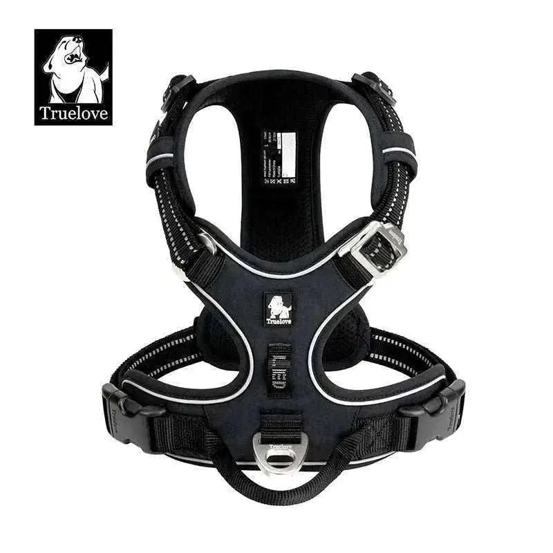 TRUE LOVE No-Pull Dog Harness | Reflective Nylon, Adjustable & Comfortable with Control Handle