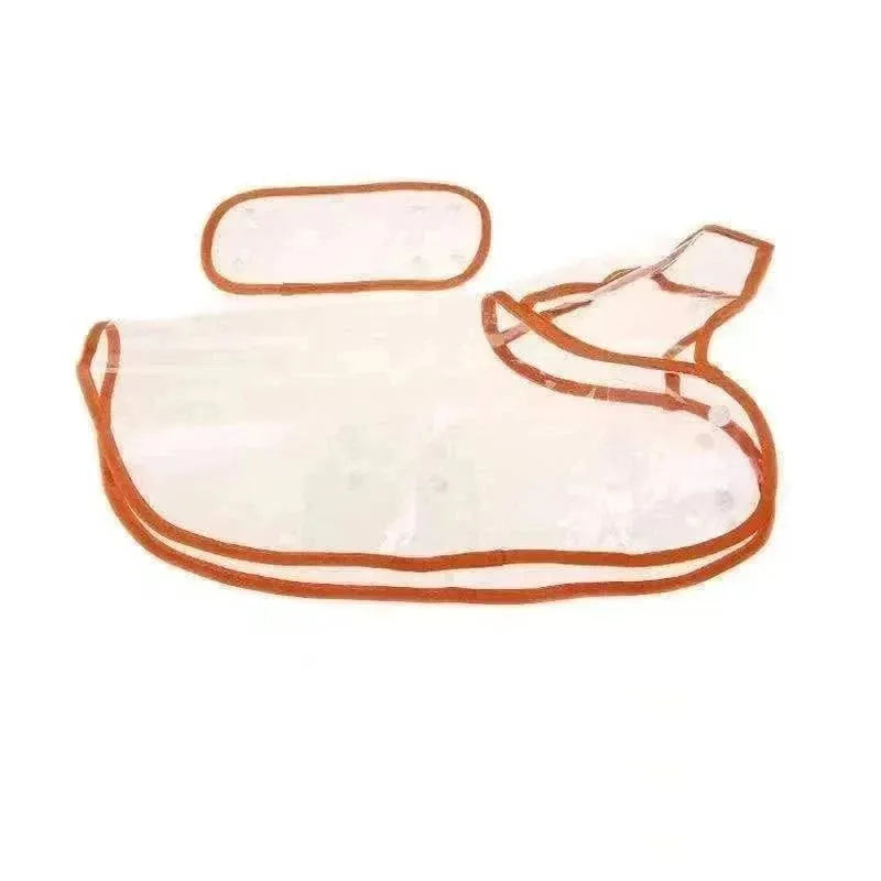 Transparent Hooded Raincoat for Small Dogs - Soft, Lightweight & 100% Waterproof PVC Poncho