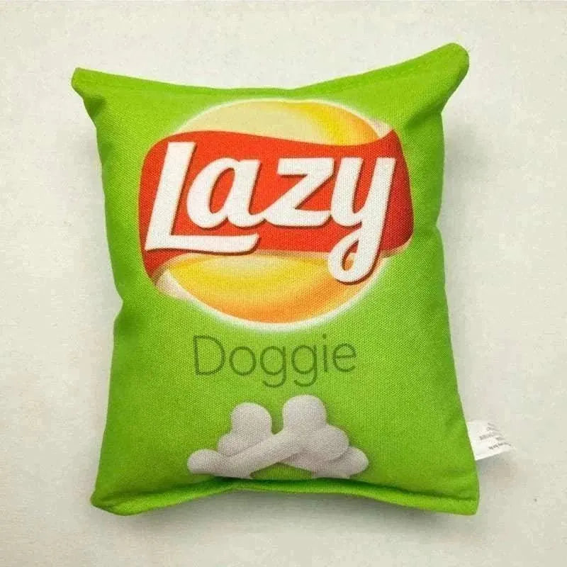 Jouet Interactif en Peluche "Funny Crisps" | Résistant & Nettoyage Dentaire