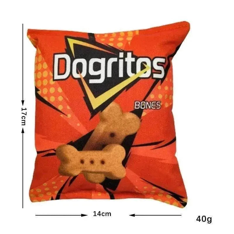 Jouet Interactif en Peluche "Funny Crisps" | Résistant & Nettoyage Dentaire