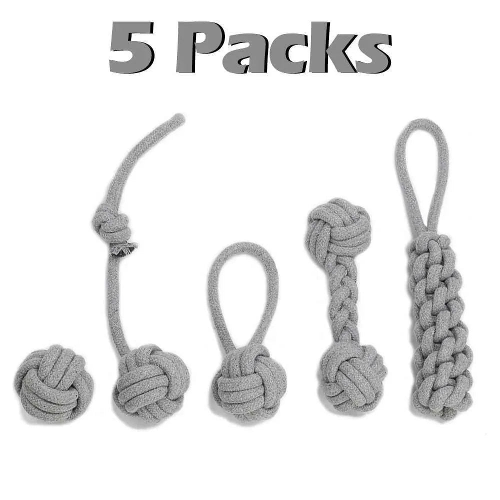 Rope Toys for Dogs | Durable Assorted Sets of 1, 5, 6, 7, 8 or 12 Pieces