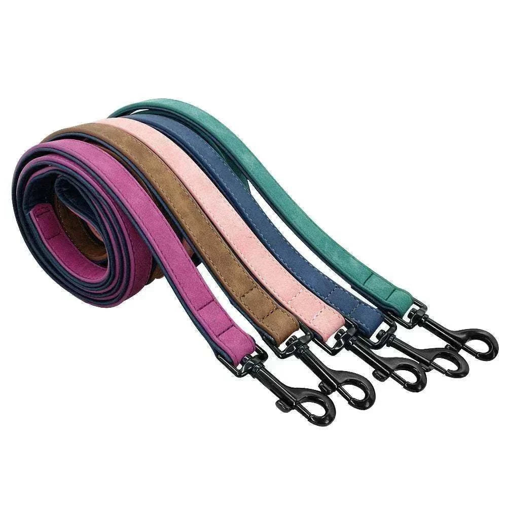 Personalized Leather Dog Collar - Engraved Name & Number | All Sizes & Breeds