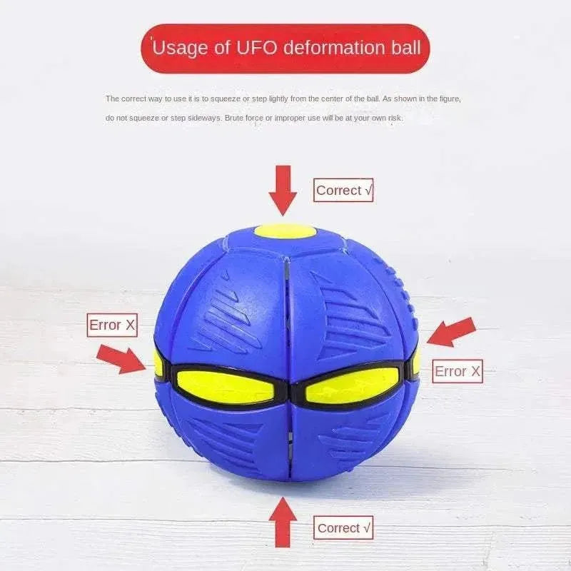 Transformable Phlat Ball for Dogs | Frisbee & Interactive Outdoor Training Ball