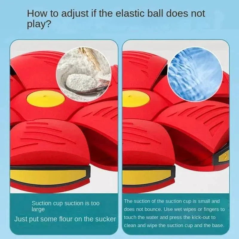 Transformable Phlat Ball for Dogs | Frisbee & Interactive Outdoor Training Ball