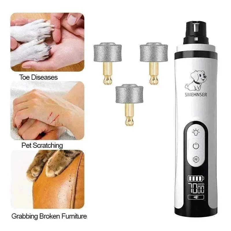 Electric Nail Grinder for Pets | Easy Replacement Head