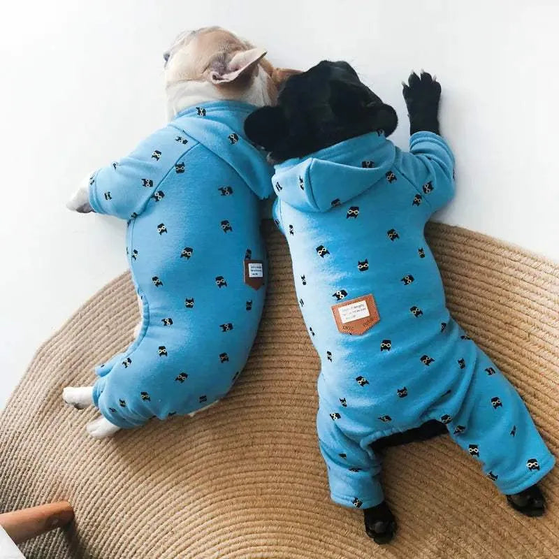 Pyjama chaud pour chiens | Sweat à capuche douillet d’hiver