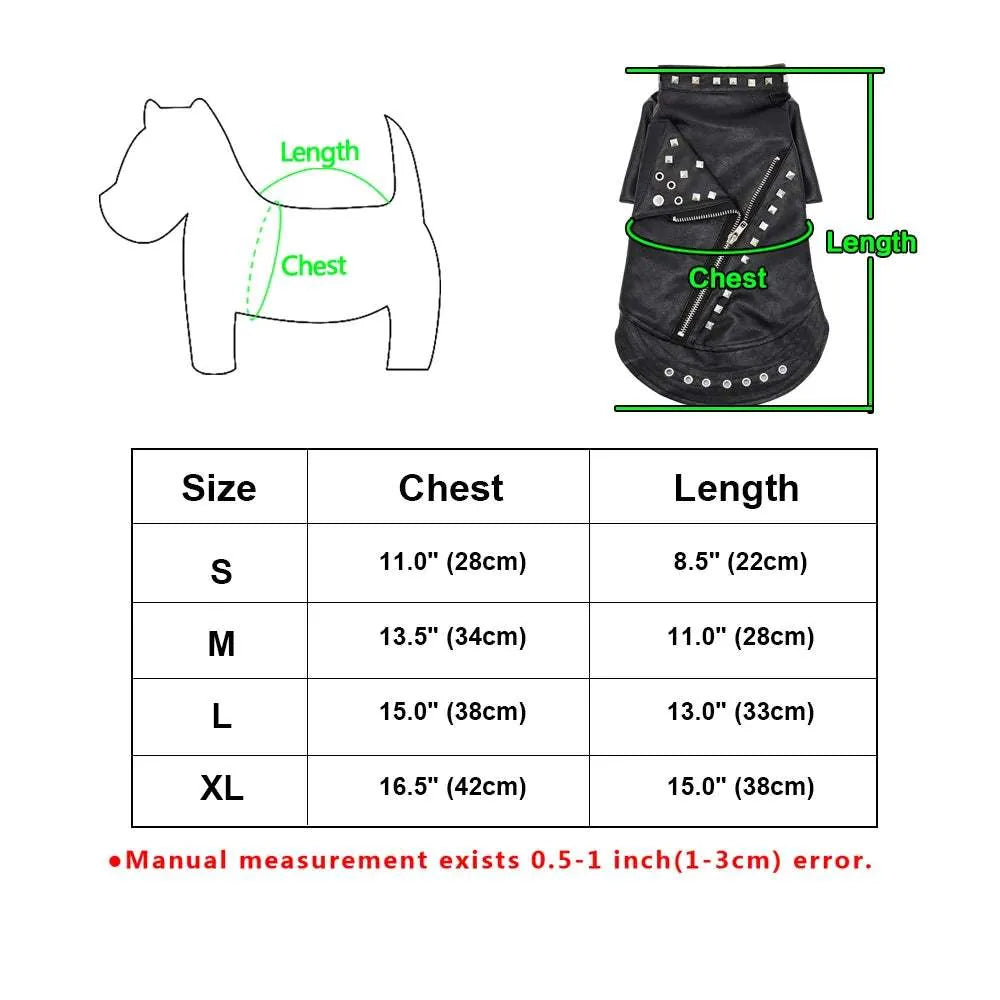 Veste d’hiver pour chiens | Style cuir chic et protection optimale