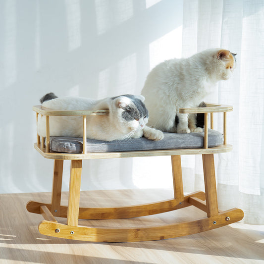 INSTACHEW Rockaby Bed - Comfortable Sofa with Soft Cats and Dogs Cushion