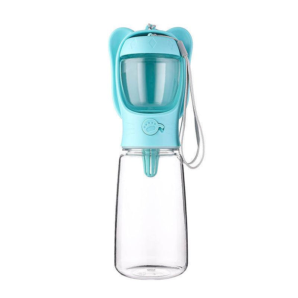 2-in-1 Water Bottle for Dogs or Cats | Water and Food Dispenser