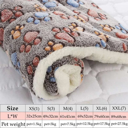Tapis Douillet en Flanelle Épaissie pour Animaux - Couverture ou Matelas pour Chiens et Chats