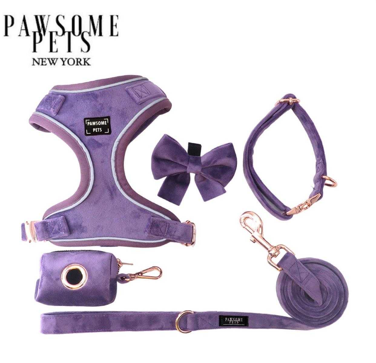 Bundle pour promenade | Ensemble Violet | Pets durable et ajustable