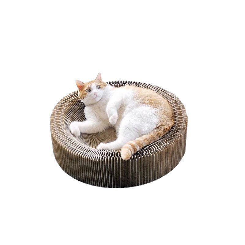 Planche à Griffer Accordéon pour Chats | Jeu & Décompression pour Griffes en Toute Sécurité