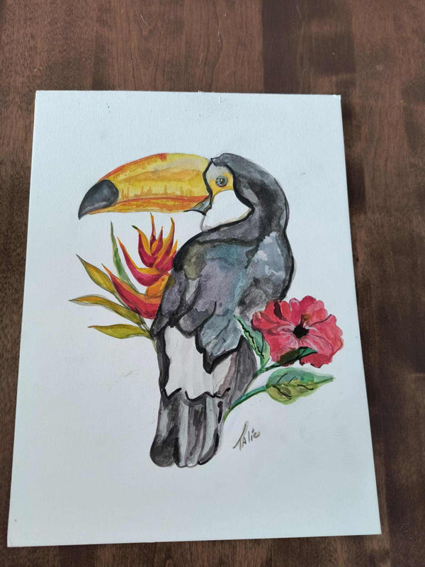 Toiles Aquarelle Peintes par Talie | Œuvres uniques et authentiques