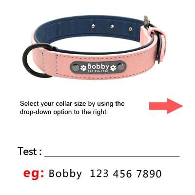 Colliers personnalisés en cuir pour chiens de toutes tailles et races - explications