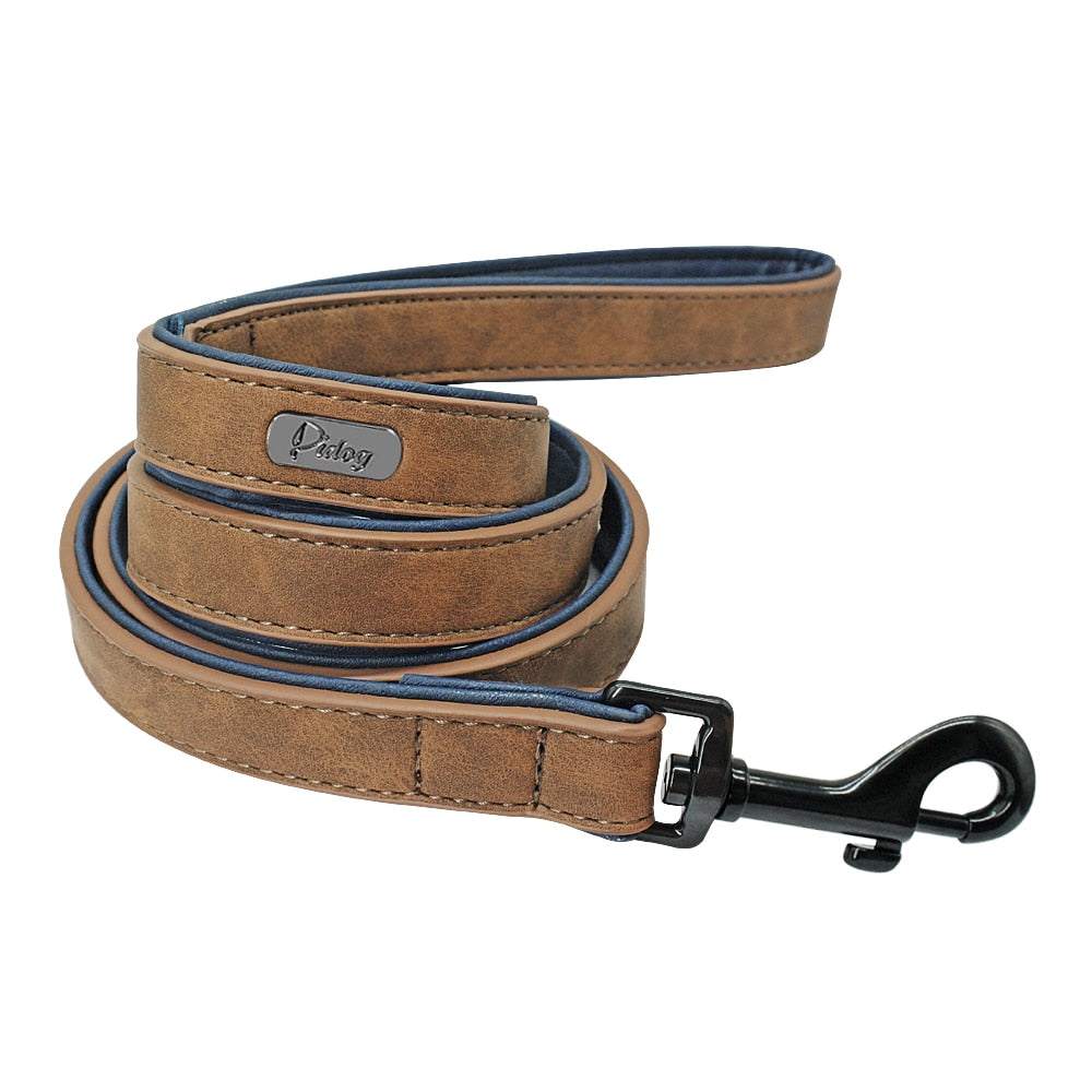 Colliers personnalisés en cuir pour chiens de toutes tailles et races