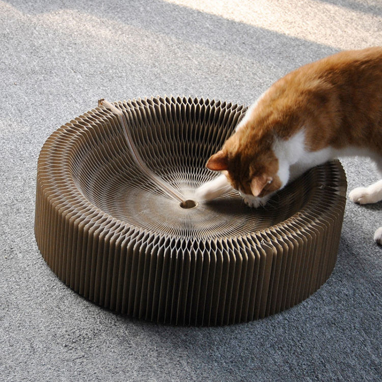 Planche à Griffer Accordéon pour Chats | Jeu & Décompression pour Griffes en Toute Sécurité