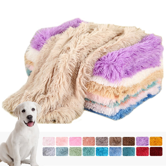 Cozy Plush Dog and Cat Blanket - Extra Soft and Warm Pet Mattress for Small, Medium and Large Animals