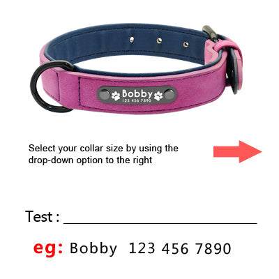Colliers personnalisés en cuir pour chiens de toutes tailles et races