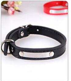 Collier pour chien et chat personnalisé en cuir avec gravure et ID