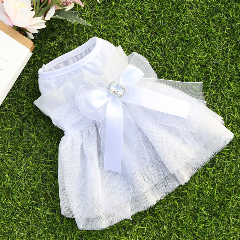 Robe de Mariage pour Chien et Chat | Vêtement de Princesse | Dentelle