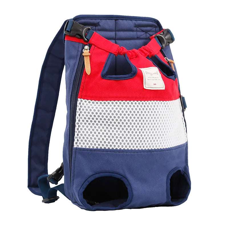 Mochila transportadora frontal para perros y gatos