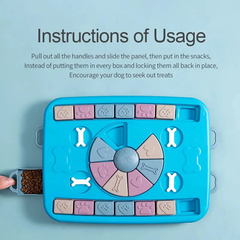 Jouet Puzzle Interactif pour Chiens - Amusement et Éducation