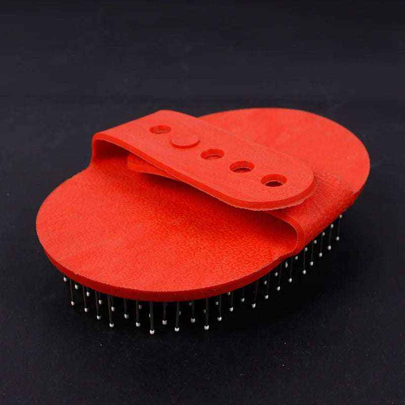Brosse de bain et de massage pour animaux | Gant en caoutchouc anti - poils - Entre Chat et Chien