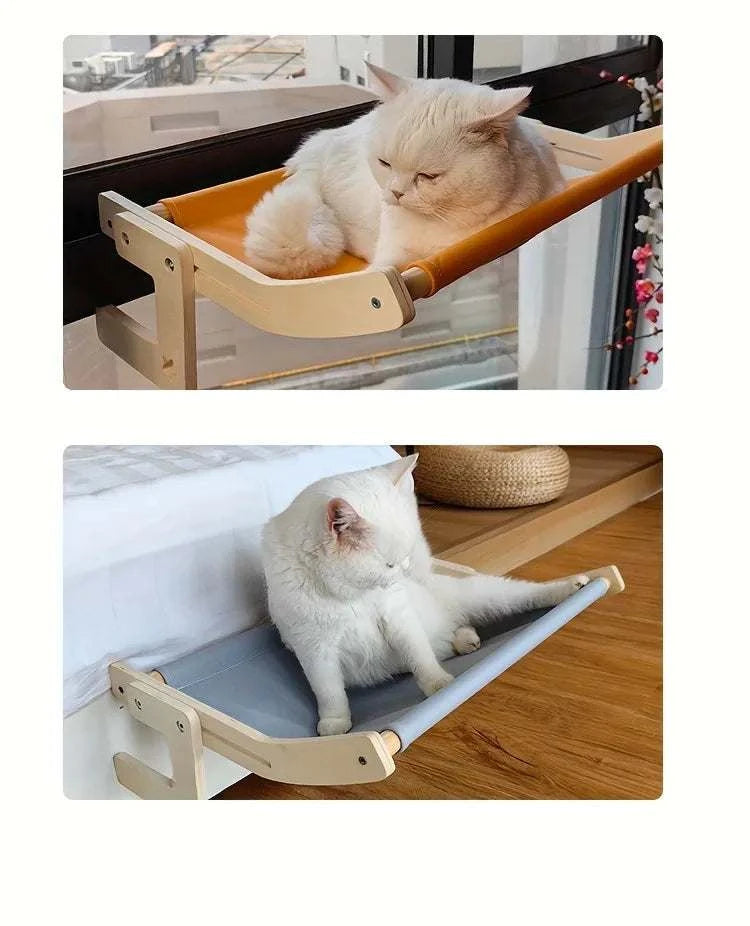 Hamaca de ventana para gatos | Cama colgante cómoda y resistente