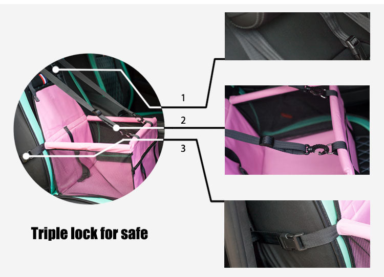 Transportín de viaje plegable para mascotas | Impermeable y transpirable