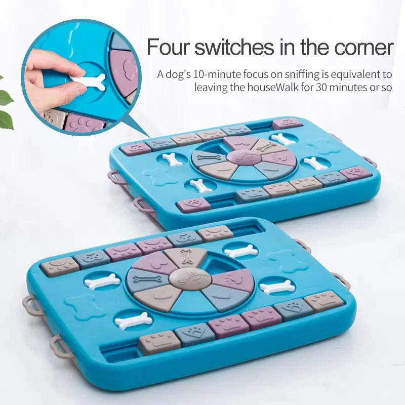 Jouet Puzzle Interactif pour Chiens - Amusement et Éducation