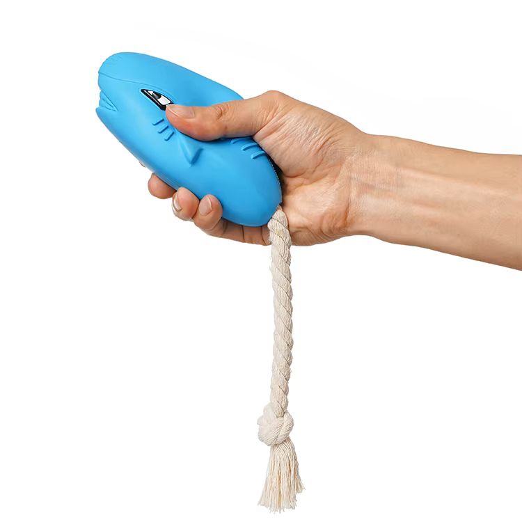 Durable Shark Rubber Toy | Ideal for Playful Dogs