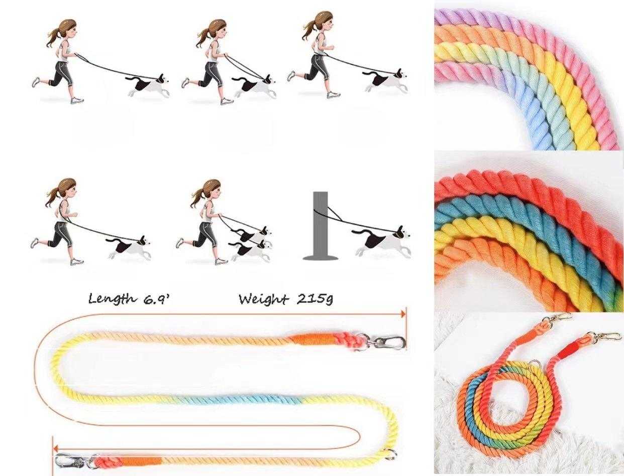 Laisse en corde mains libres | Confort et style pour vos promenades | démonstration