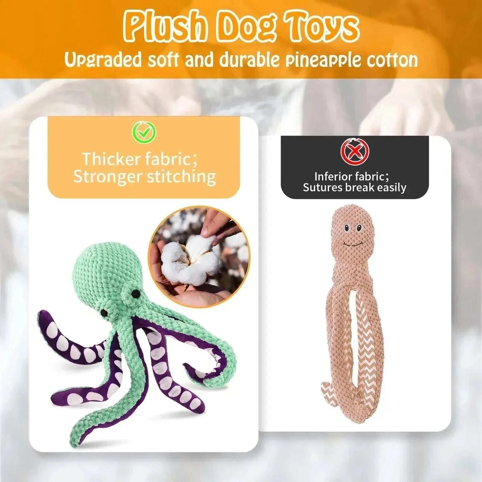 jouet en peluche interactif pour chiens et chats, résistant aux morsures avec sifflet sonore et arôme bacon