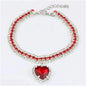 Bling Rhinestone Collar for Kittens and Puppies - Chic Accessory with Crystal Pendant