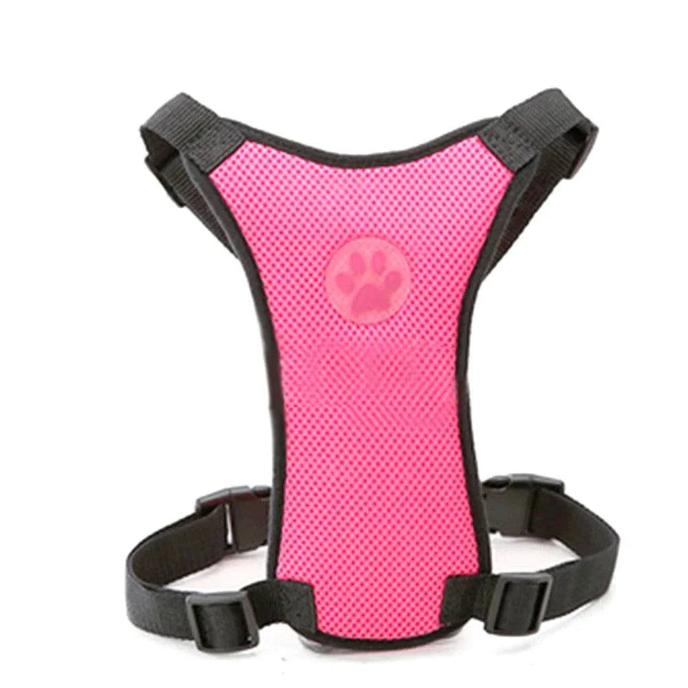Car Safety Harness with Breathable Leash and Multifunctional Strap for Dogs