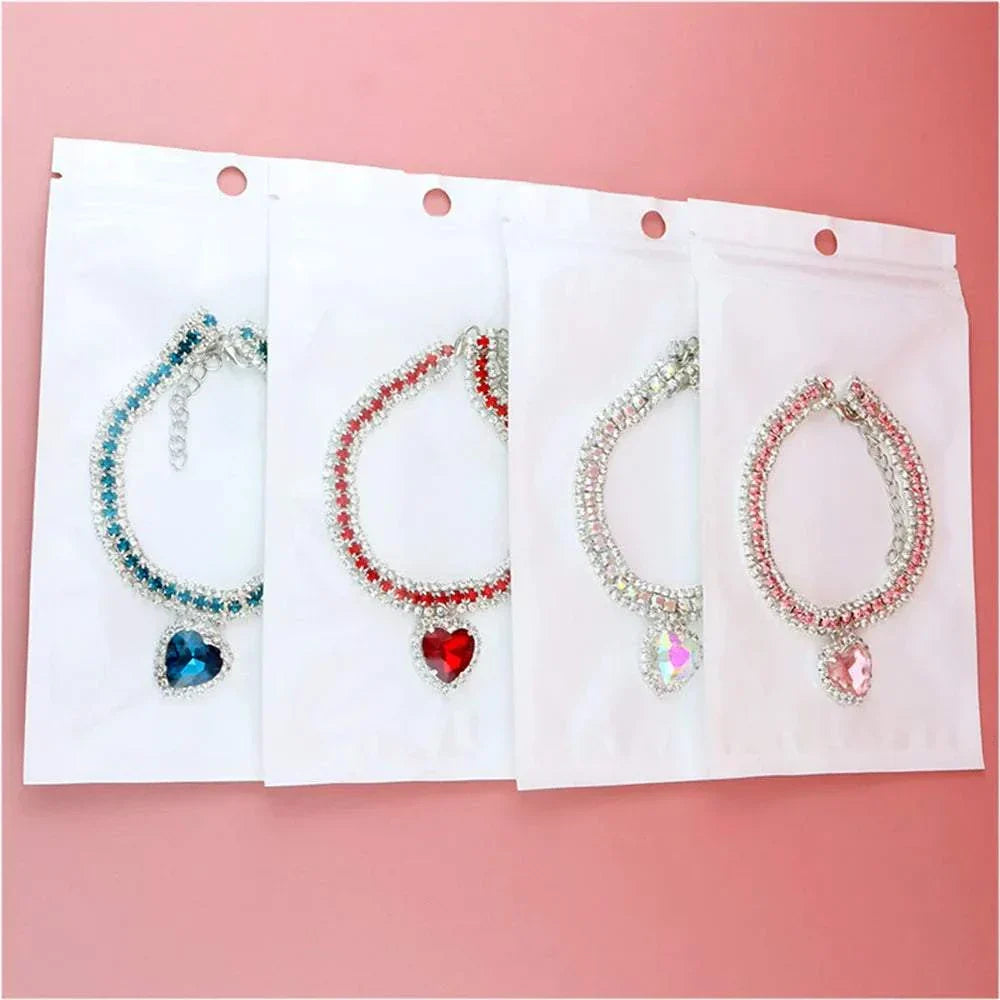 Bling Rhinestone Collar for Kittens and Puppies - Chic Accessory with Crystal Pendant