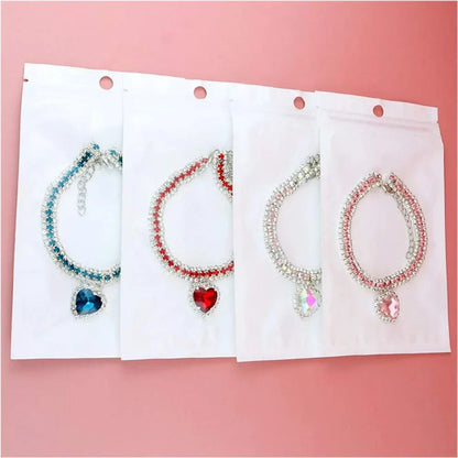 Bling Rhinestone Collar for Kittens and Puppies - Chic Accessory with Crystal Pendant