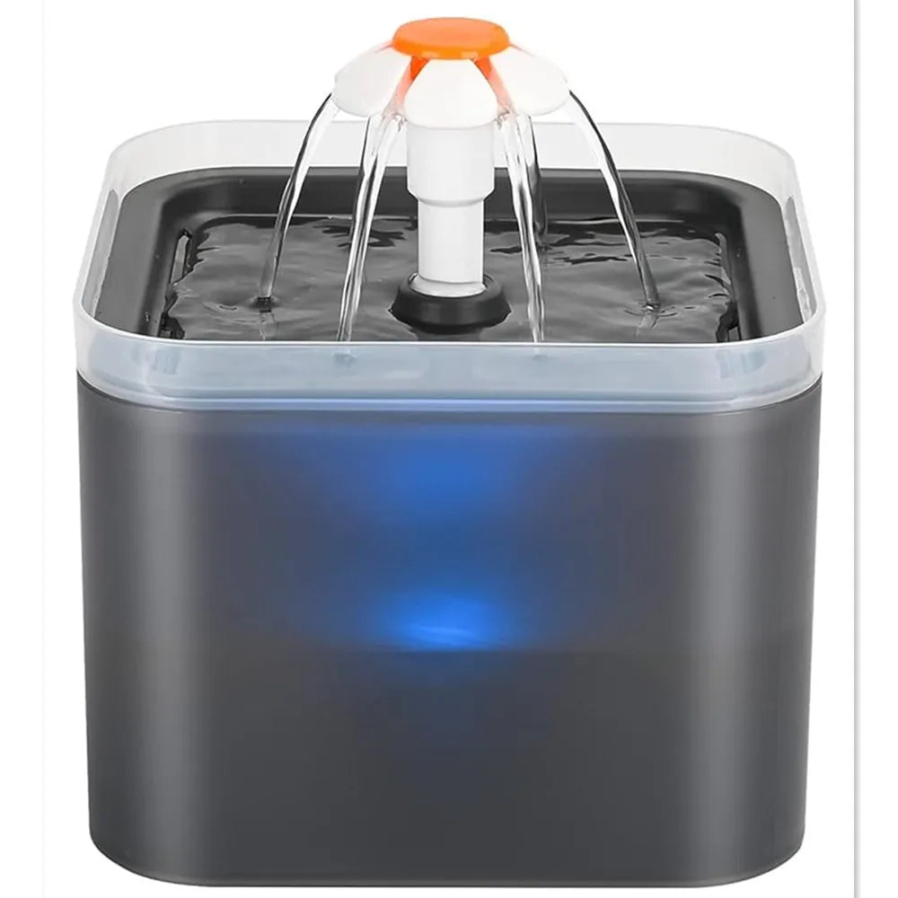 Fontaine à Eau pour Chats et Petits Chiens - 2L Ultra Silencieuse avec Éclairage LED et Distribution Automatique