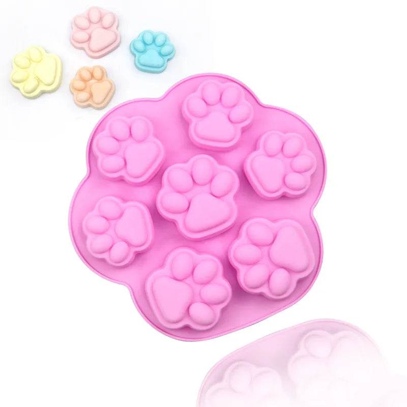 Moule en Silicone Patte et Os pour Friandises et Gâteaux